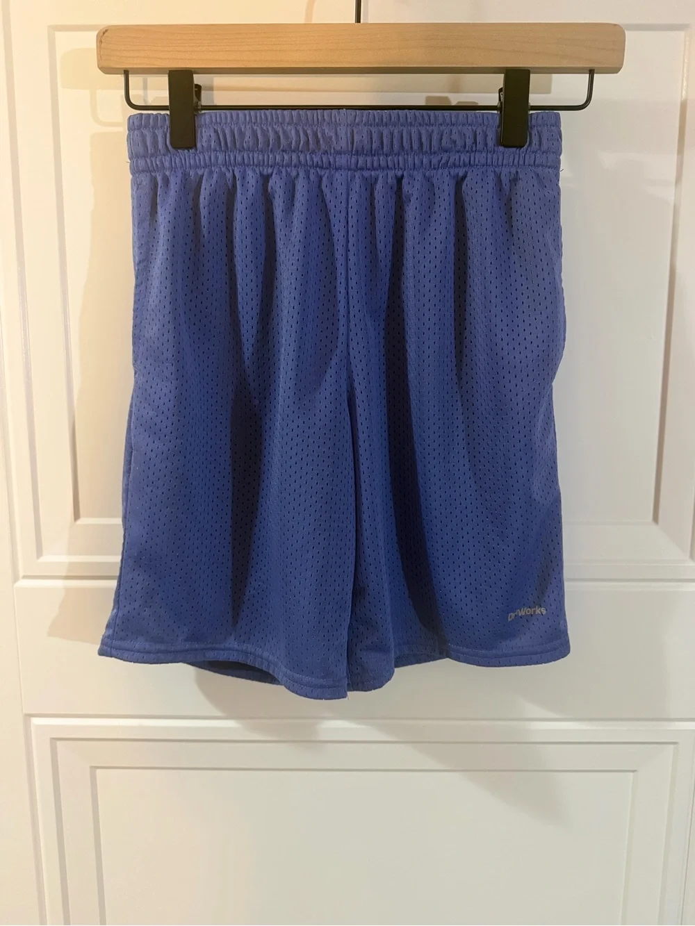 Athletic Works boys Blue Mesh Athletic Shorts youth L